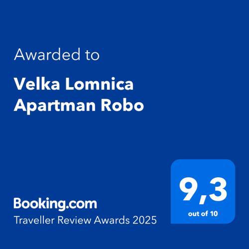 Velka Lomnica Apartman Robo